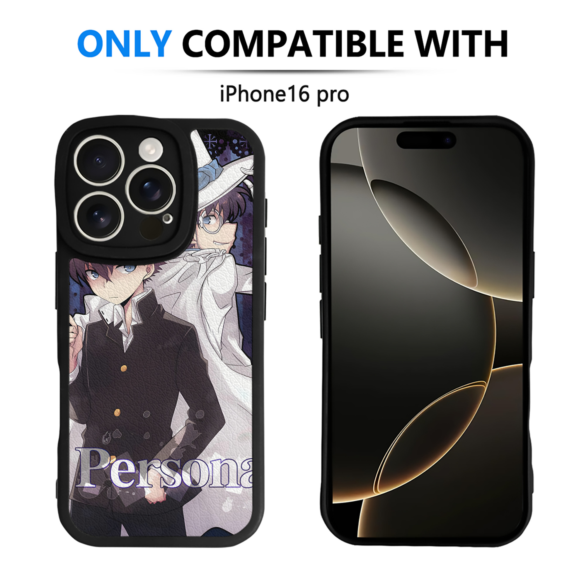（画像用） 名探偵コナン Detective Conan 【iPhone 16シリーズ対応】シリコンスマホケース（レザー調） 材質：シリコン